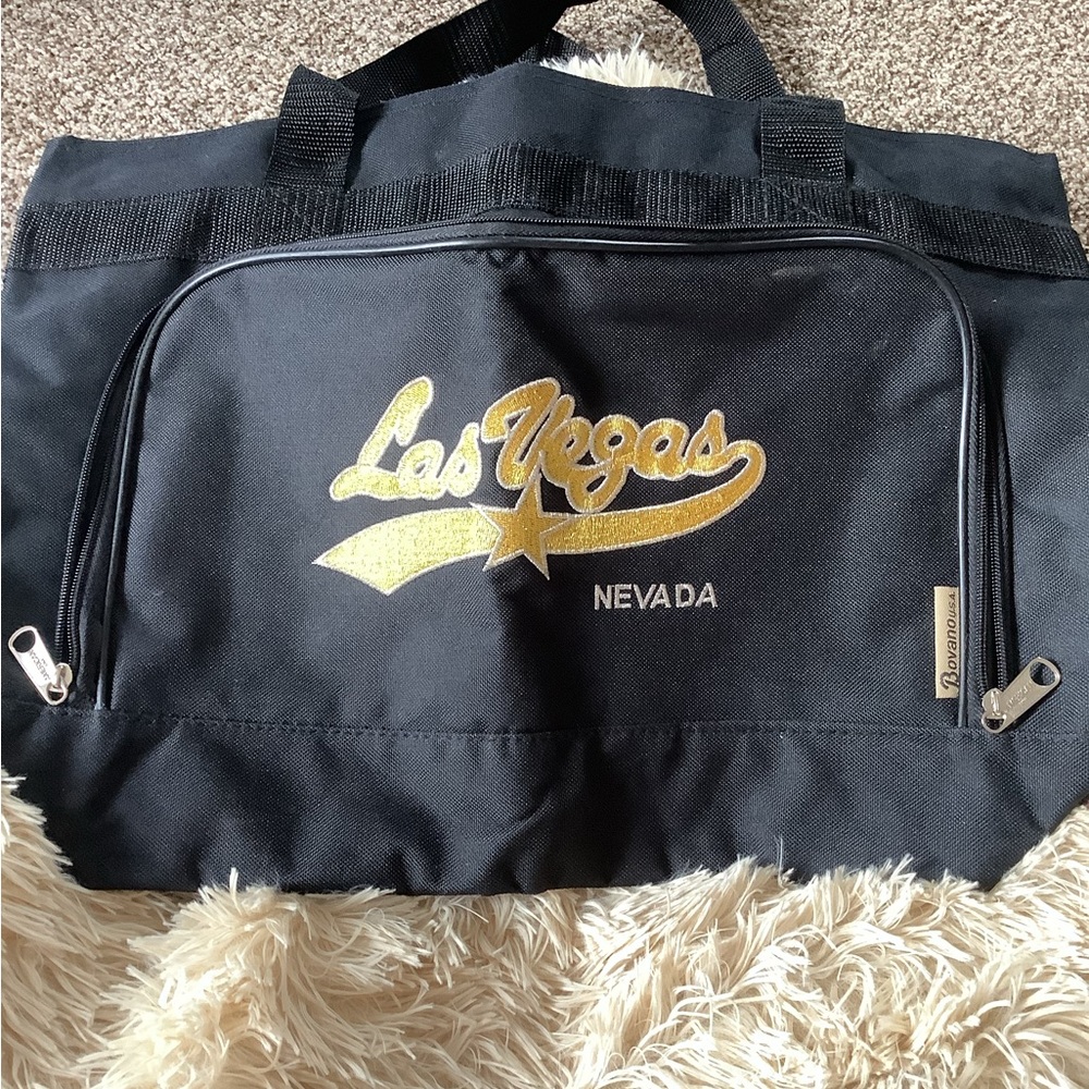 Las Vegas Black and Gold Men's Bag sku211